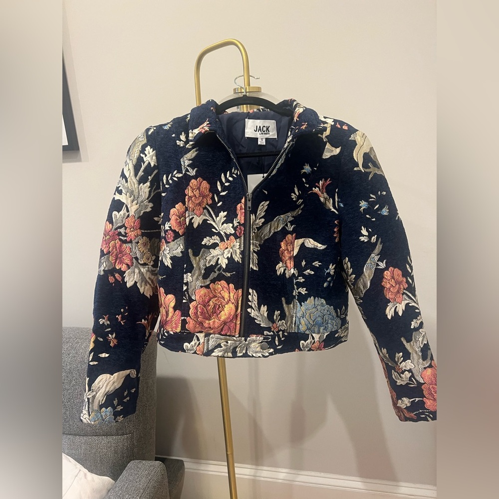 JACK BB Dakota Floral Embroidered Jacket